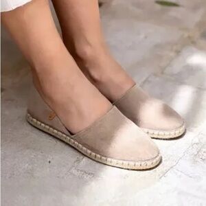 Verbenas Tan Suede Leather Espadrilles Shoes size 7